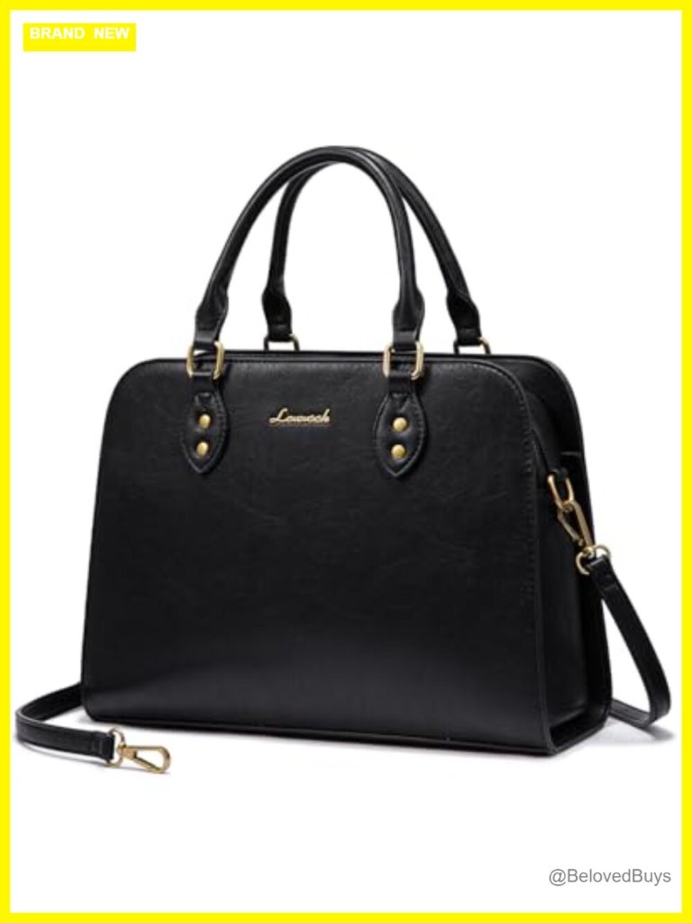 PU Leather Satchel Top Handle Shoulder Bag Crossbody Purse